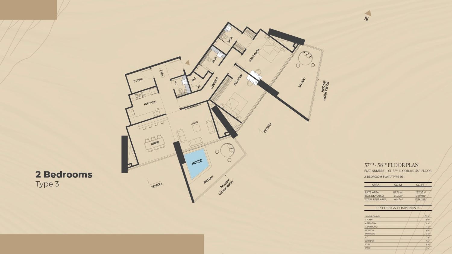 2 BR - Type B